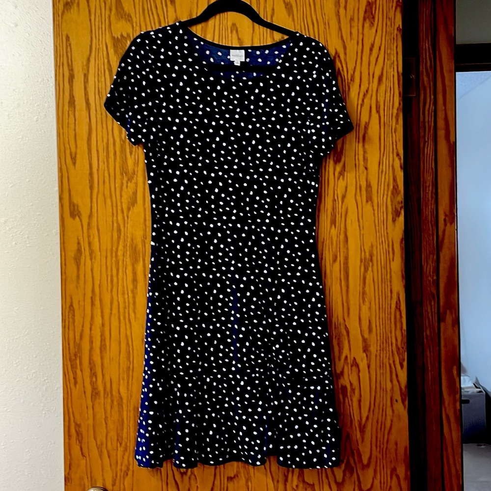 Navy and white Tshirt dress